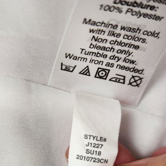 J. Crew Dress Womens Size 10 Colorful Ruffle Adjustable Straps Mini Dress - Picture 13 of 15